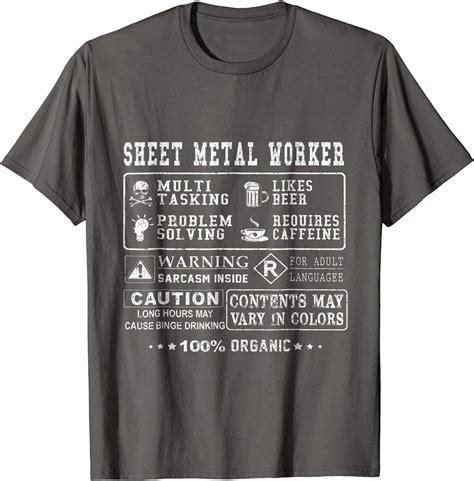 sheet metal worker shirts|Amazon.com: Sheet Metal Worker Shirt.